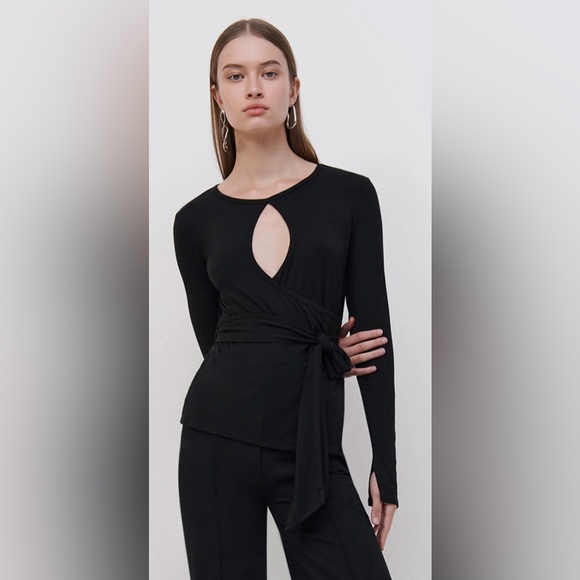 Jonathan Simkhai JENEEN WRAP TOP, size Small NWT! - Picture 1 of 12